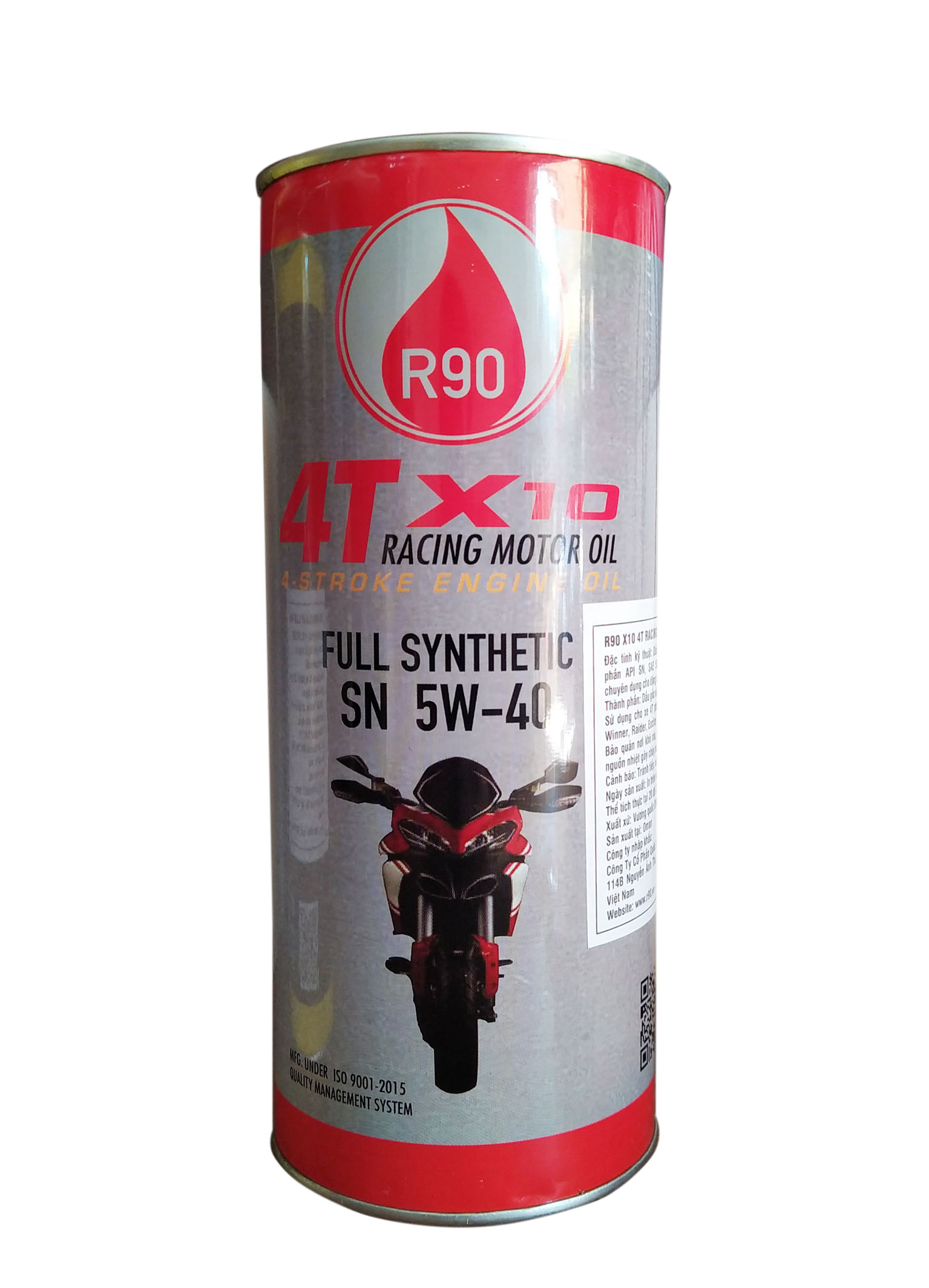 NHỚT LON CAO CẤP XE SỐ 4T R90 FULL SYNTHETIC