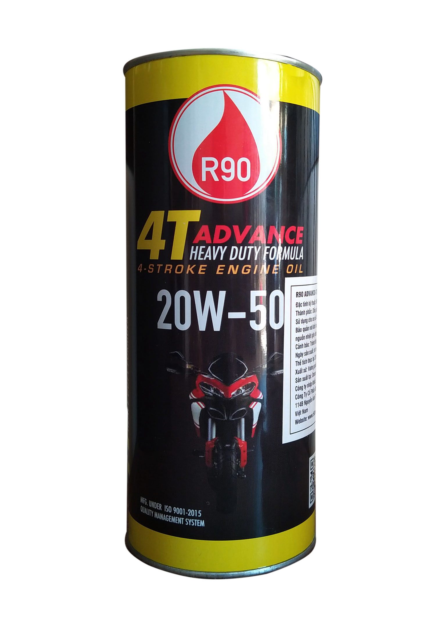NHỚT LON CAO CẤP XE SỐ 4T R90 NHỚT LON CAO CẤP XE SỐ 4T R90 ADVANCE NHẬP KHẨU